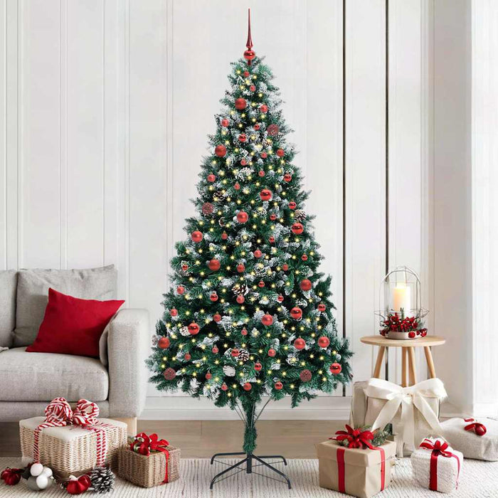 Albero di Natale artificiale con 300 LED Verde 210 cm 3396273