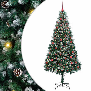 Albero di Natale artificiale con 300 LED Verde 210 cm 3396273