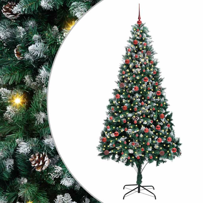 Albero di Natale artificiale con 300 LED Verde 210 cm 3396273