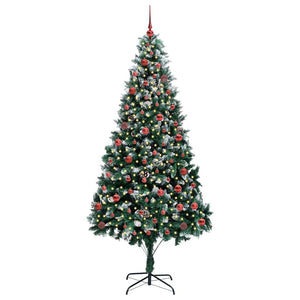 Albero di Natale artificiale con 300 LED Verde 210 cm 3396273