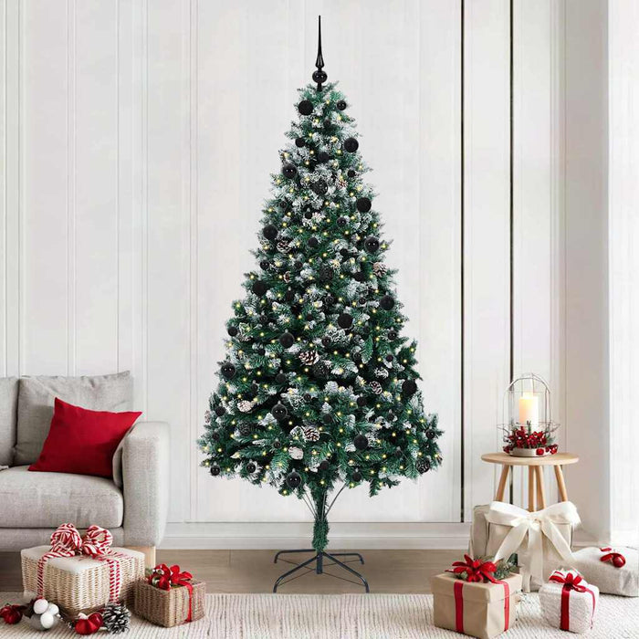 Albero di Natale artificiale con 300 LED Verde 210 cm 3396274