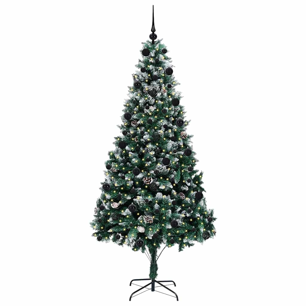Albero di Natale artificiale con 300 LED Verde 210 cm 3396274
