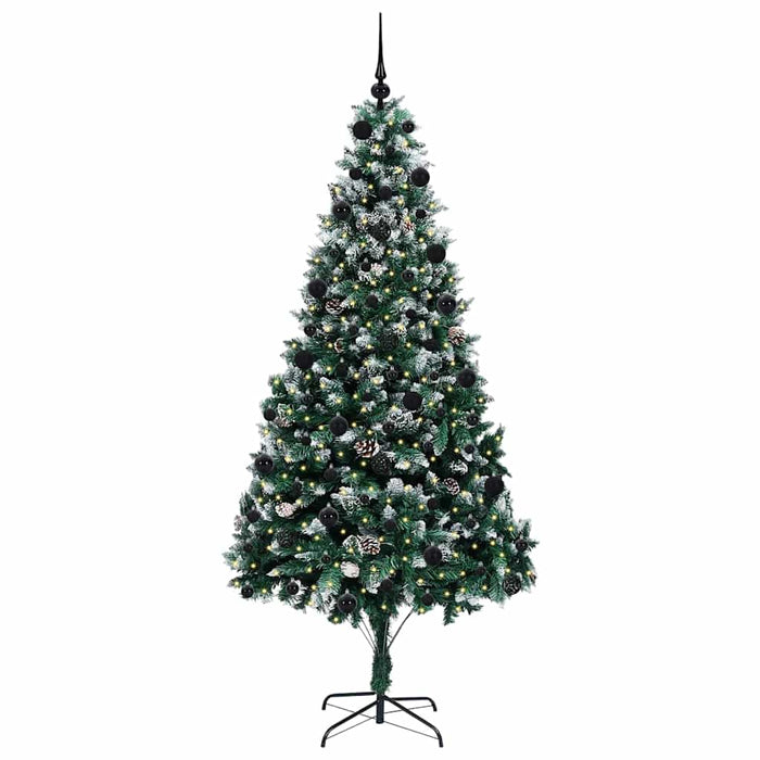 Albero di Natale artificiale con 300 LED Verde 210 cm 3396274