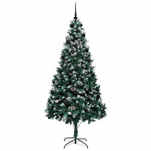 Albero di Natale artificiale con 300 LED Verde 210 cm 3396274