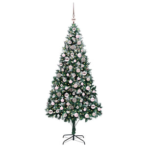 Albero di Natale artificiale con 300 LED Verde 210 cm 3396275