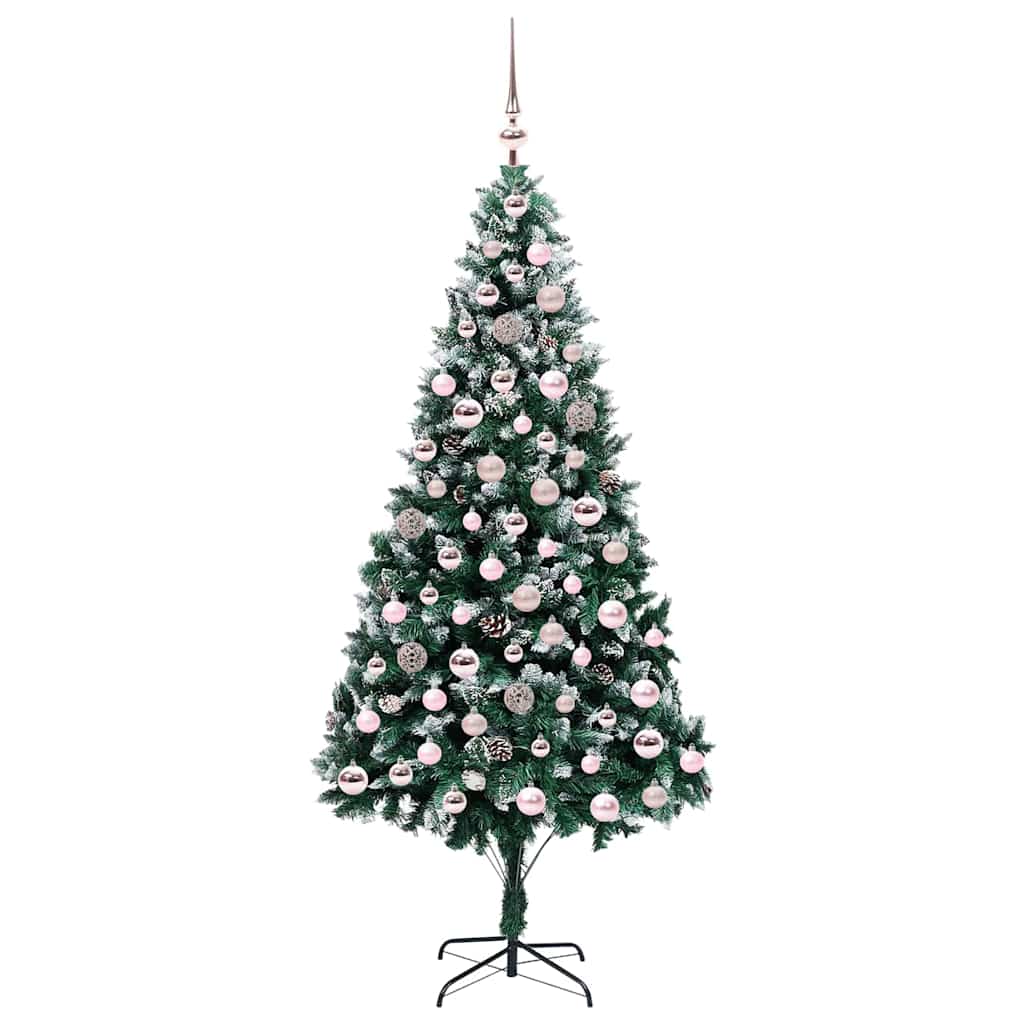 Albero di Natale artificiale con 300 LED Verde 210 cm 3396275