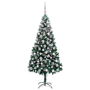 Albero di Natale artificiale con 300 LED Verde 210 cm 3396275
