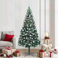 Albero di Natale artificiale con 300 LED Verde 210 cm 3396276