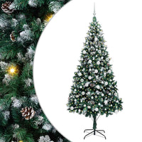 Albero di Natale Artificiale-Albero Natalizio con 300 LED Verde 210 cm 975527