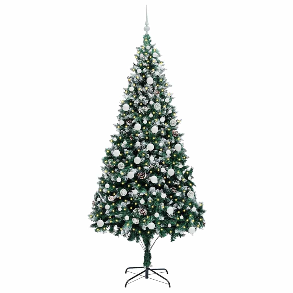 Albero di Natale Artificiale-Albero Natalizio con 300 LED Verde 210 cm 975527