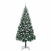 Albero di Natale Artificiale-Albero Natalizio con 300 LED Verde 210 cm 975527