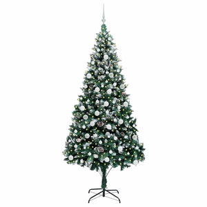 Albero di Natale artificiale con 300 LED Verde 210 cm 3396276