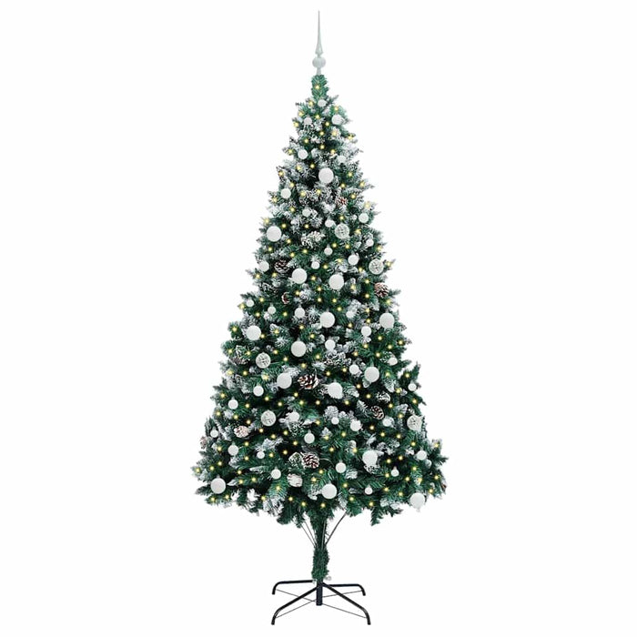 Albero di Natale artificiale con 300 LED Verde 210 cm 3396276
