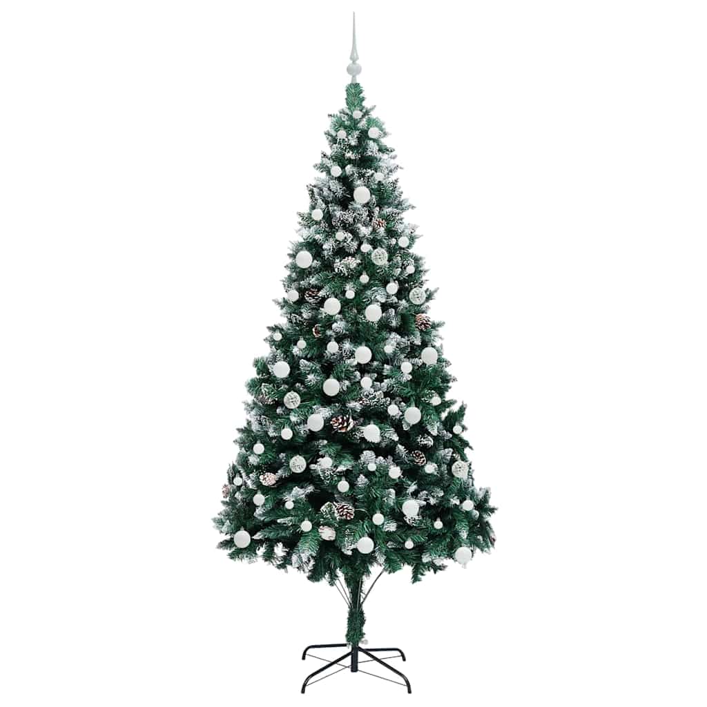 Albero di Natale artificiale con 300 LED Verde 210 cm 3396276