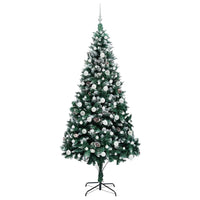 Albero di Natale artificiale con 300 LED Verde 210 cm 3396276