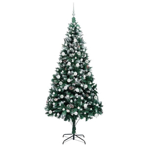 Albero di Natale artificiale con 300 LED Verde 210 cm 3396276