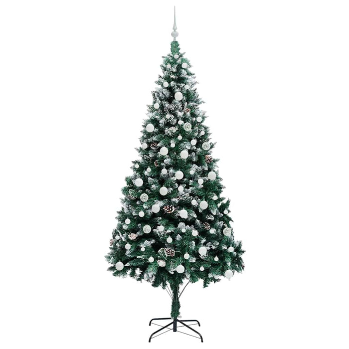 Albero di Natale artificiale con 300 LED Verde 210 cm 3396276