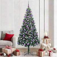 Albero di Natale artificiale con 300 LED Verde 210 cm 3396279