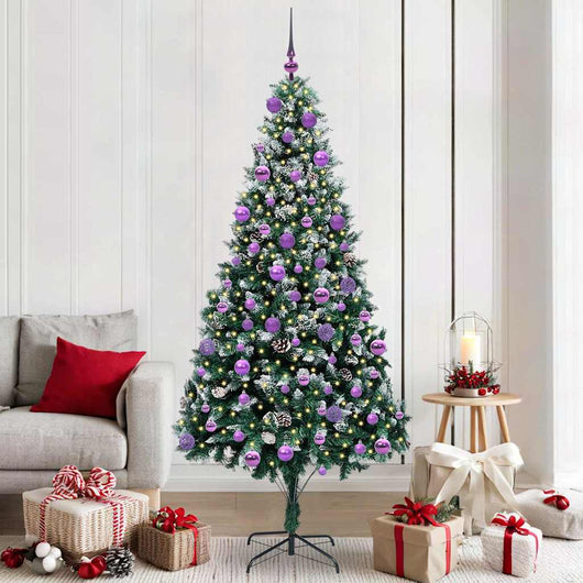 Albero di Natale artificiale con 300 LED Verde 210 cm 3396279