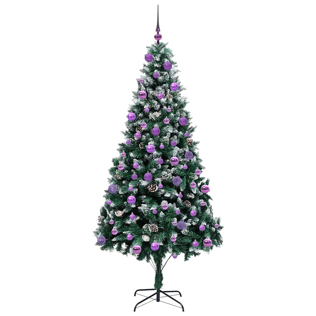 Albero di Natale artificiale con 300 LED Verde 210 cm 3396279