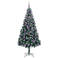 Albero di Natale artificiale con 300 LED Verde 210 cm 3396279