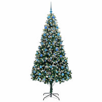Albero di Natale Artificiale-Albero Natalizio con 300 LED Verde 210 cm 474419