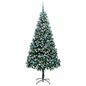 Albero di Natale artificiale con 300 LED Verde 210 cm 3396280