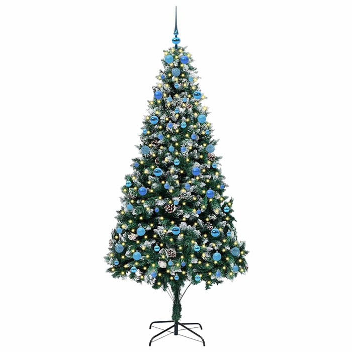 Albero di Natale artificiale con 300 LED Verde 210 cm 3396280