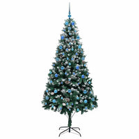Albero di Natale artificiale con 300 LED Verde 210 cm 3396280