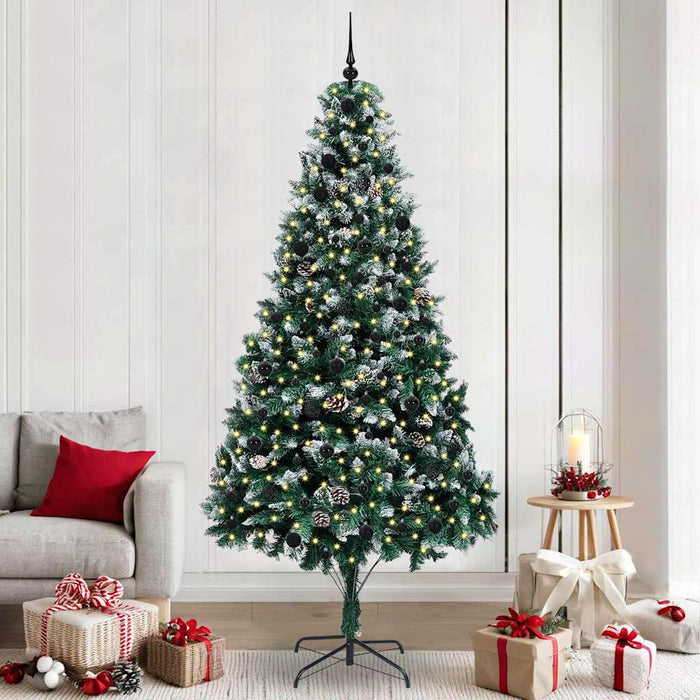 Albero di Natale artificiale con 300 LED Verde 240 cm 3396283