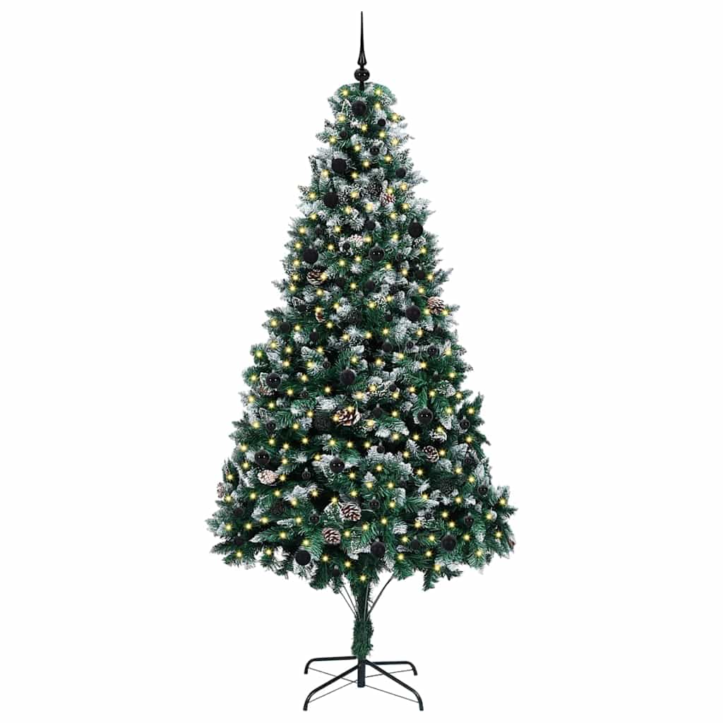 Albero di Natale Artificiale-Albero Natalizio con 300 LED Verde 240 cm 118479