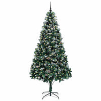 Albero di Natale Artificiale-Albero Natalizio con 300 LED Verde 240 cm 118479