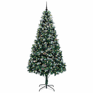 Albero di Natale Artificiale-Albero Natalizio con 300 LED Verde 240 cm 118479