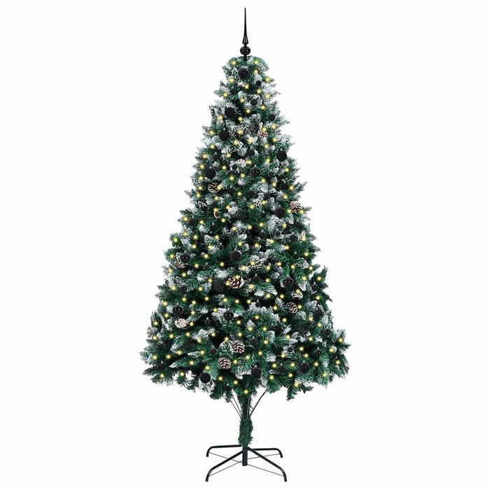 Albero di Natale Artificiale-Albero Natalizio con 300 LED Verde 240 cm 118479