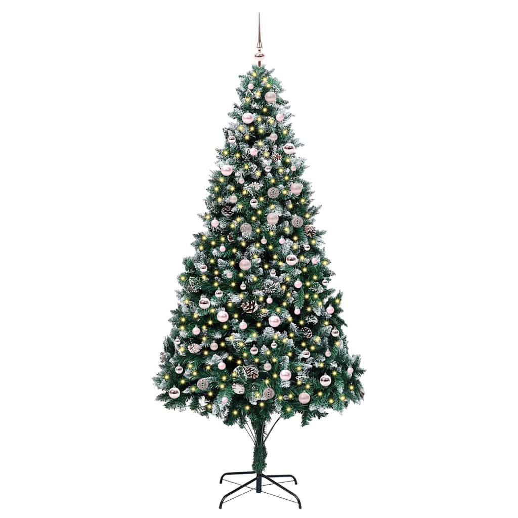 Albero di Natale artificiale con 300 LED Verde 240 cm 3396284