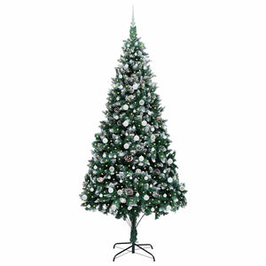 Albero di Natale Artificiale-Albero Natalizio con 300 LED Verde 240 cm 895205