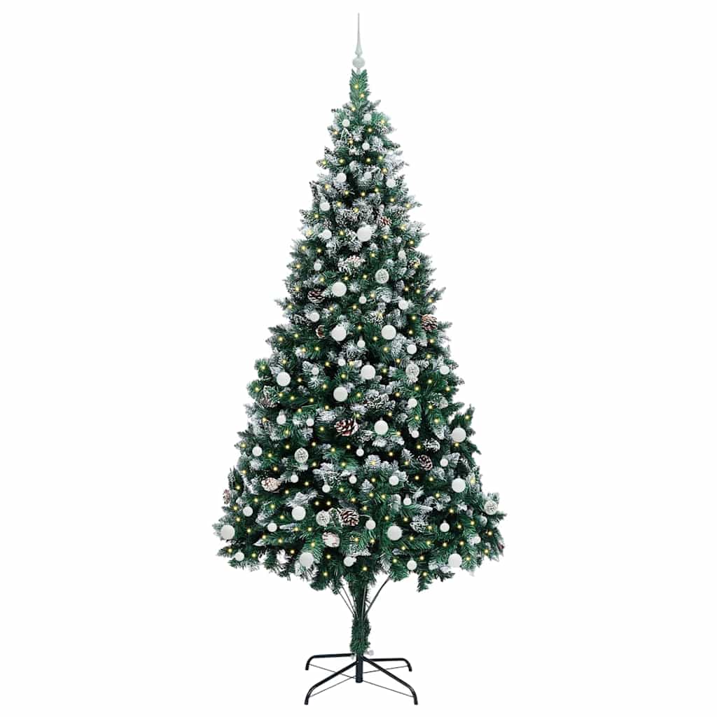 Albero di Natale artificiale con 300 LED Verde 240 cm 3396285