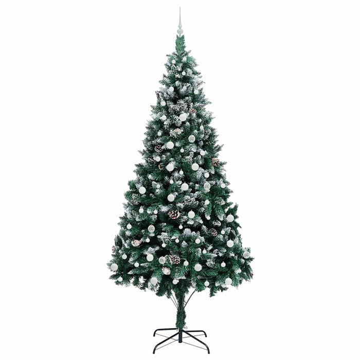 Albero di Natale artificiale con 300 LED Verde 240 cm 3396285