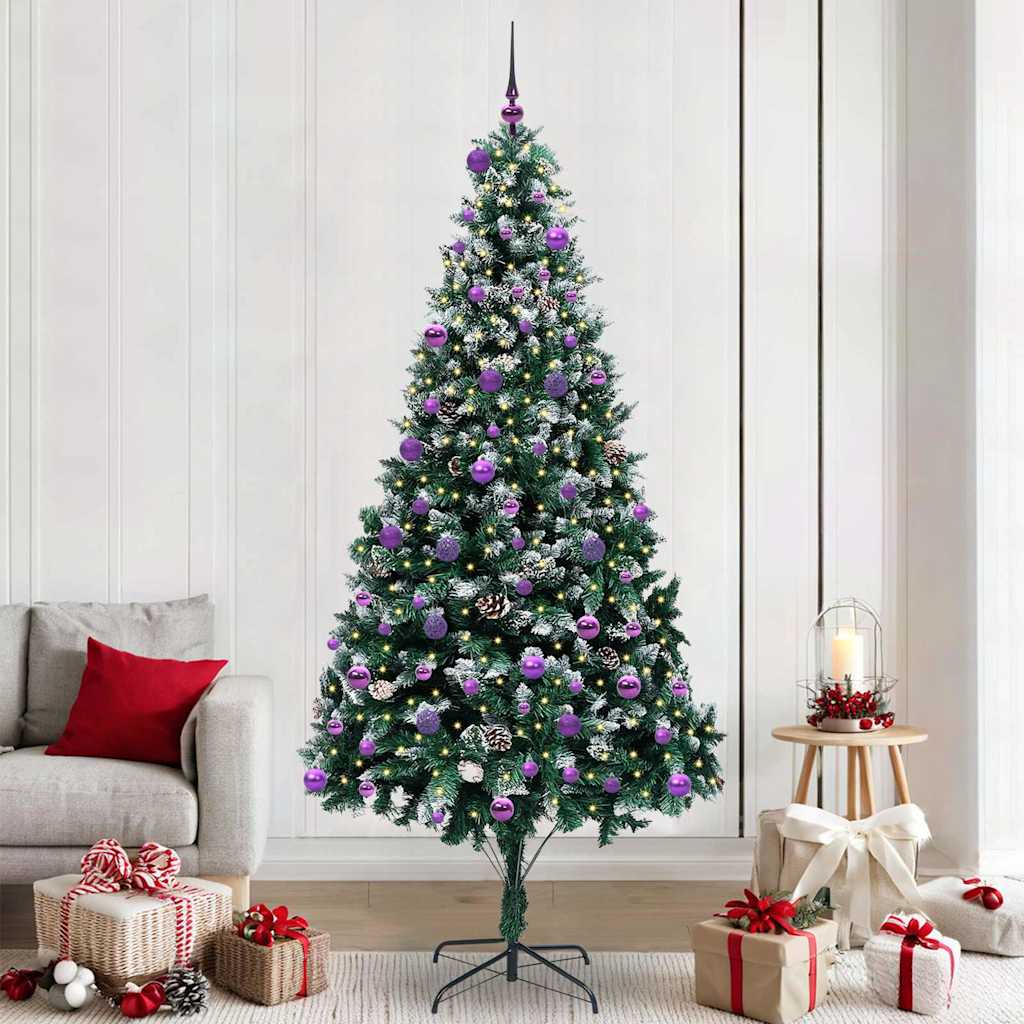Albero di Natale artificiale con 300 LED Verde 240 cm 3396288