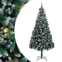 Albero di Natale Artificiale-Albero Natalizio con 300 LED Verde 240 cm 790885