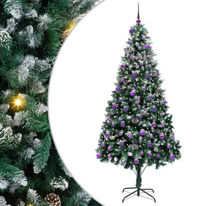 Albero di Natale Artificiale-Albero Natalizio con 300 LED Verde 240 cm 790885