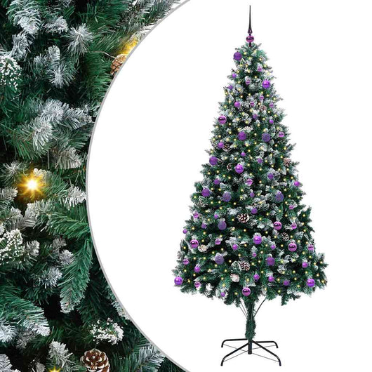 Albero di Natale artificiale con 300 LED Verde 240 cm 3396288