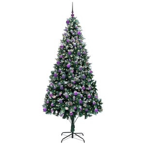 Albero di Natale Artificiale-Albero Natalizio con 300 LED Verde 240 cm 790885