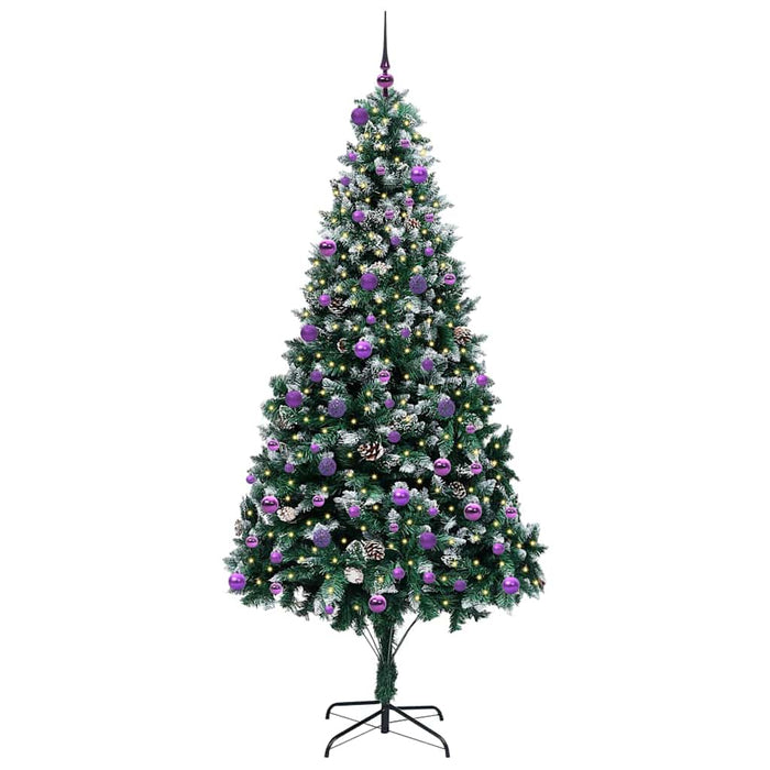 Albero di Natale Artificiale-Albero Natalizio con 300 LED Verde 240 cm 790885
