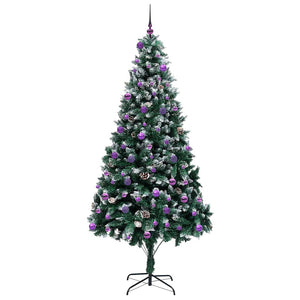 Albero di Natale artificiale con 300 LED Verde 240 cm 3396288