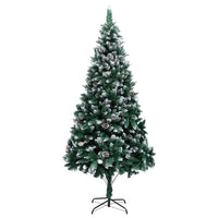 Albero di Natale Artificiale-Albero Natalizio con 300 LED Verde 240 cm 464627