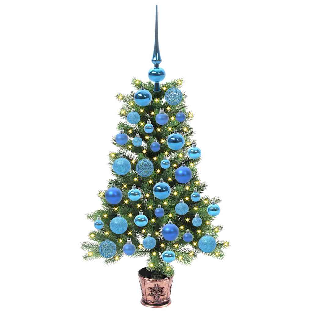 Albero di Natale con 150 LED con supporto Verde 90 cm PE 3396307