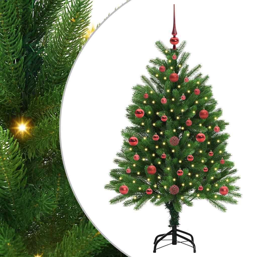 Albero di Natale con 150 LED con supporto-Luci decorative natalizie Verde 120 cm PE 641607