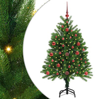 Albero di Natale con 150 LED con supporto-Luci decorative natalizie Verde 120 cm PE 641607