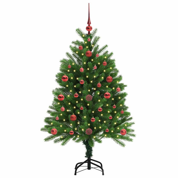 Albero di Natale con 150 LED con supporto-Luci decorative natalizie Verde 120 cm PE 641607